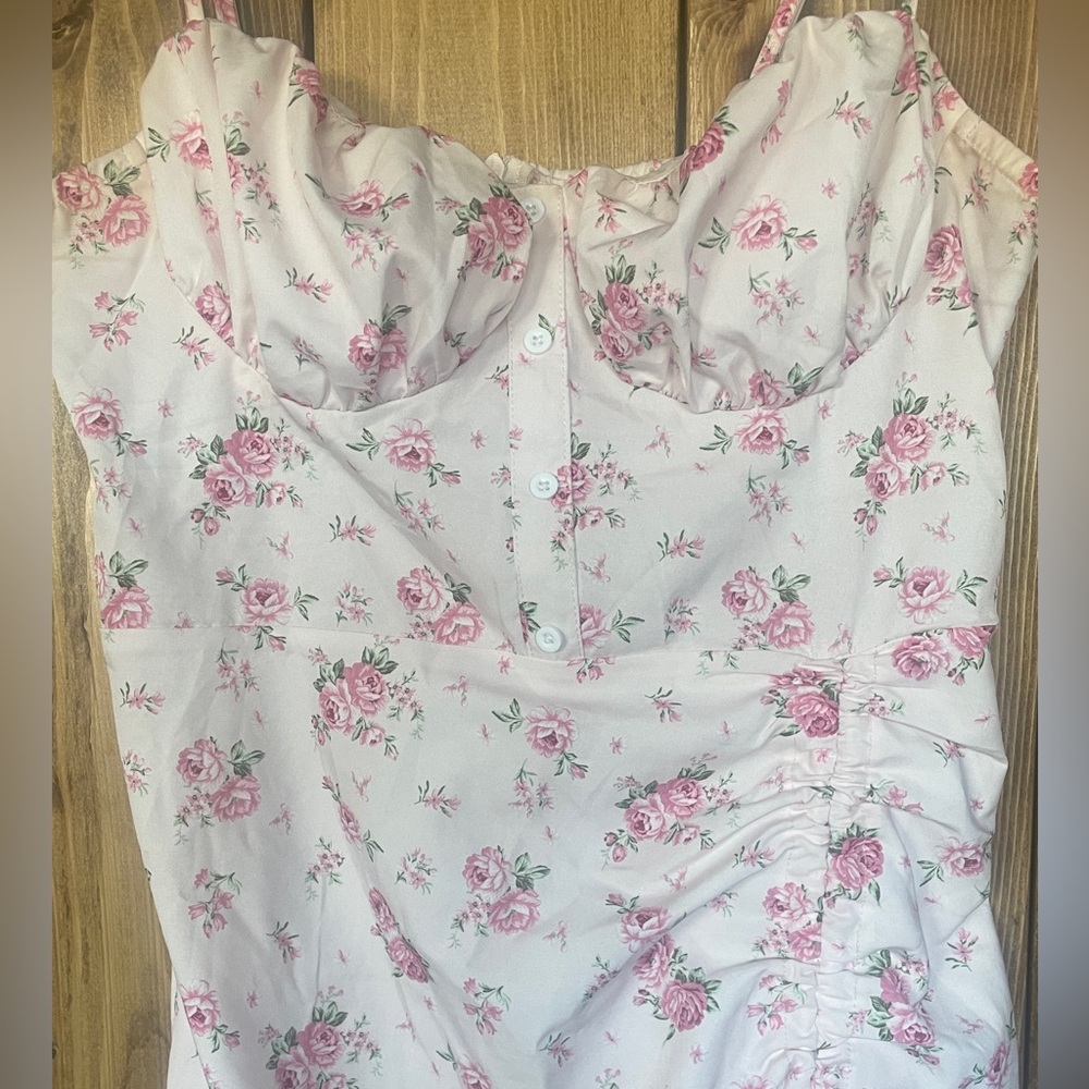 Rose Pink Floral Dress